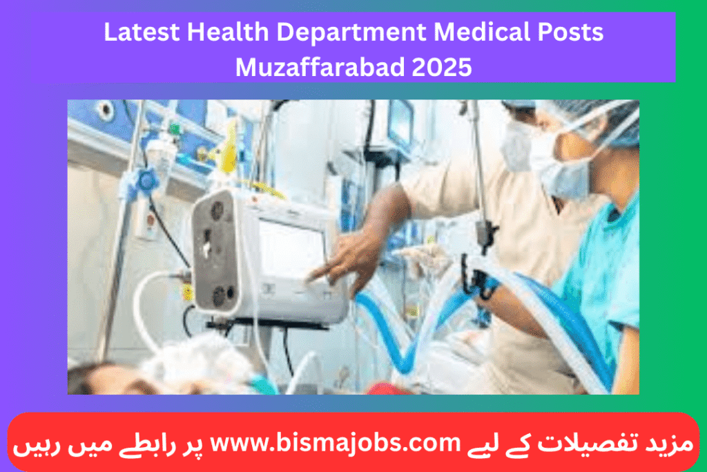 Latest Health Department Medical Posts Muzaffarabad 2025