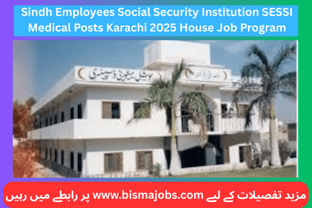Sindh Employees Social Security Institution SESSI Medical Posts Karachi 2025 House Job Program