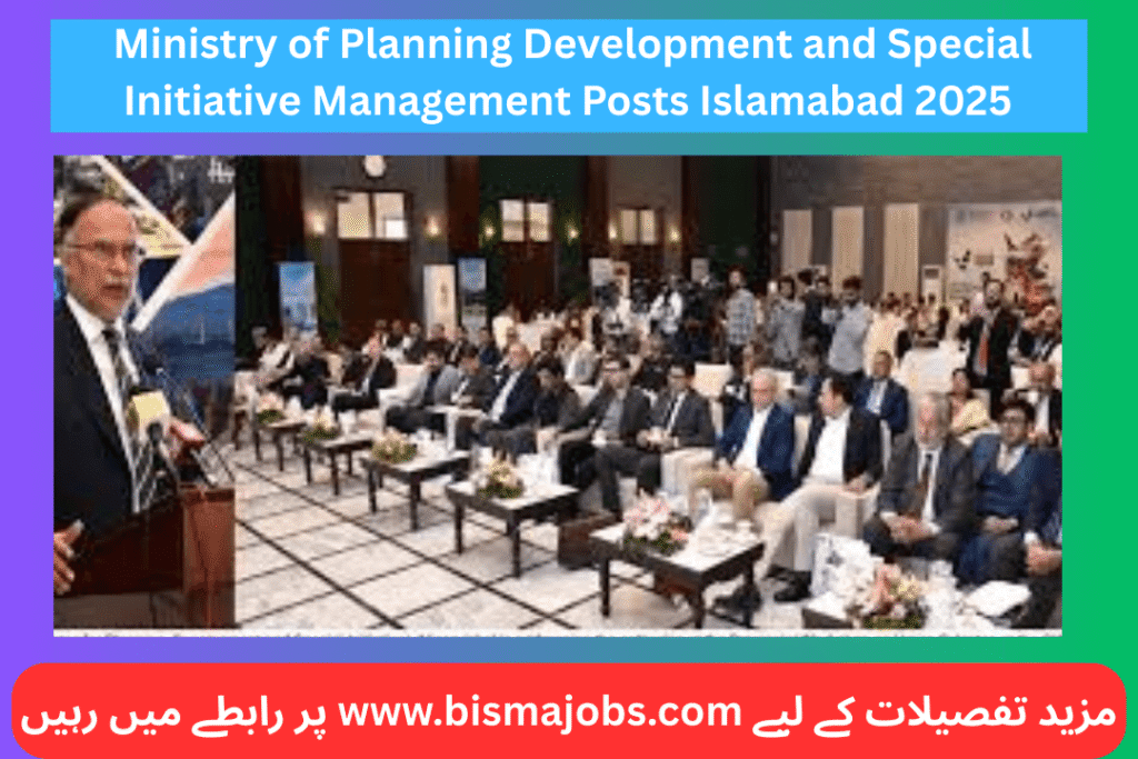 Ministry of Planning Development and Special Initiative Management Posts Islamabad 2025