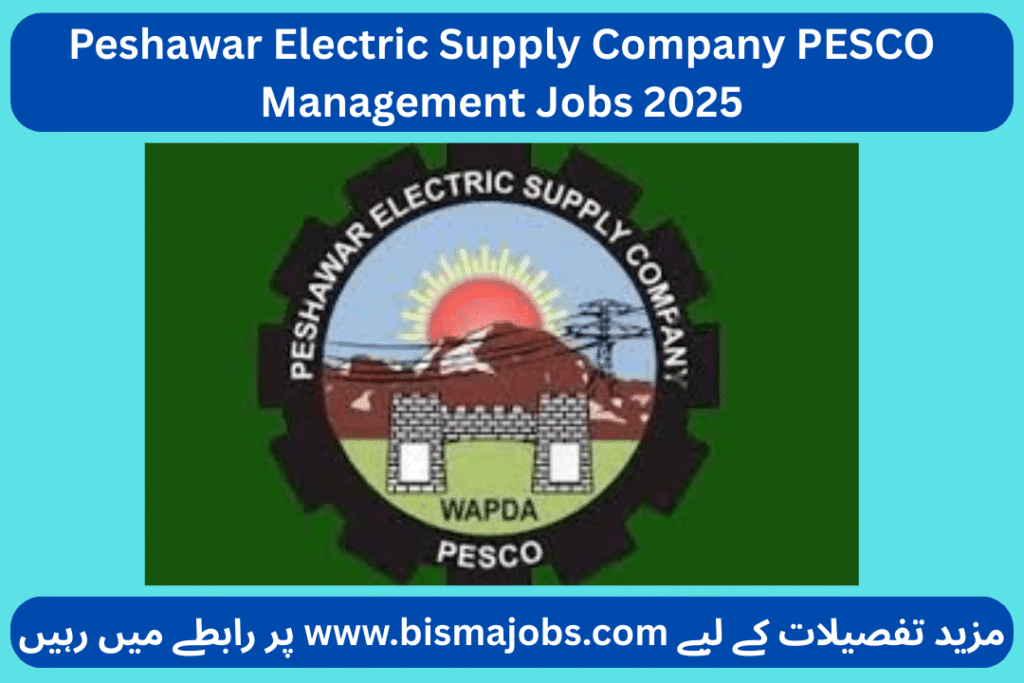 Peshawar Electric Supply Company PESCO Management Jobs 2025