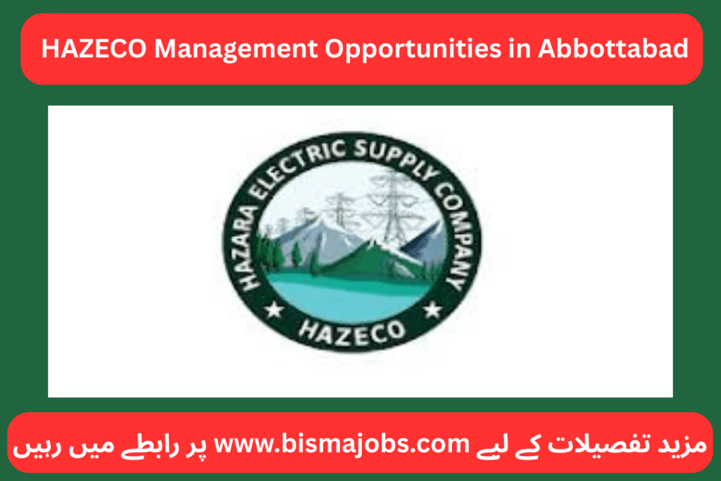 HAZECO Management Opportunities in Abbottabad