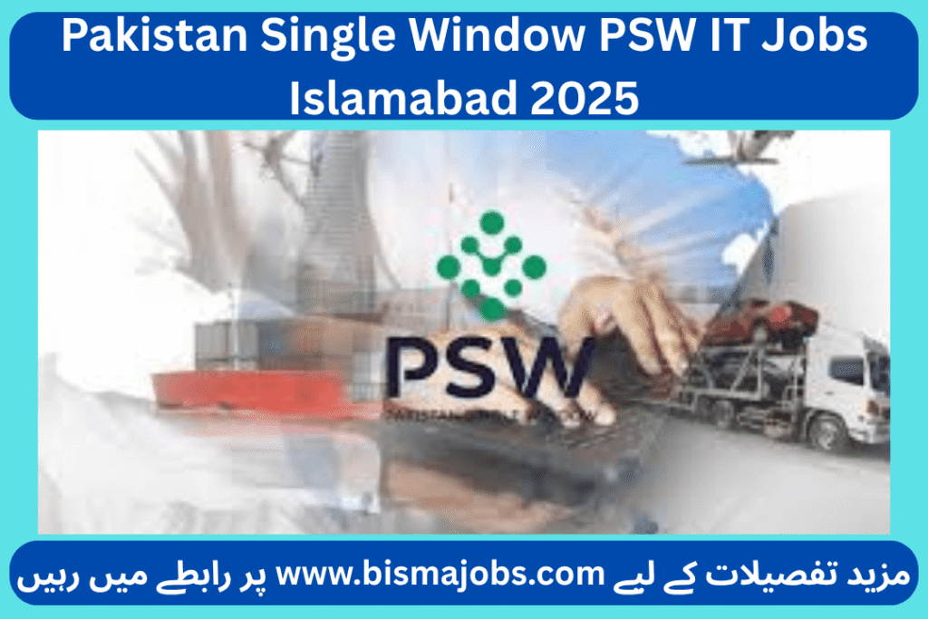 Pakistan Single Window PSW IT Jobs Islamabad 2025